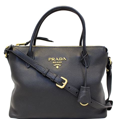 prada purse leather|pictures black leather Prada purses.